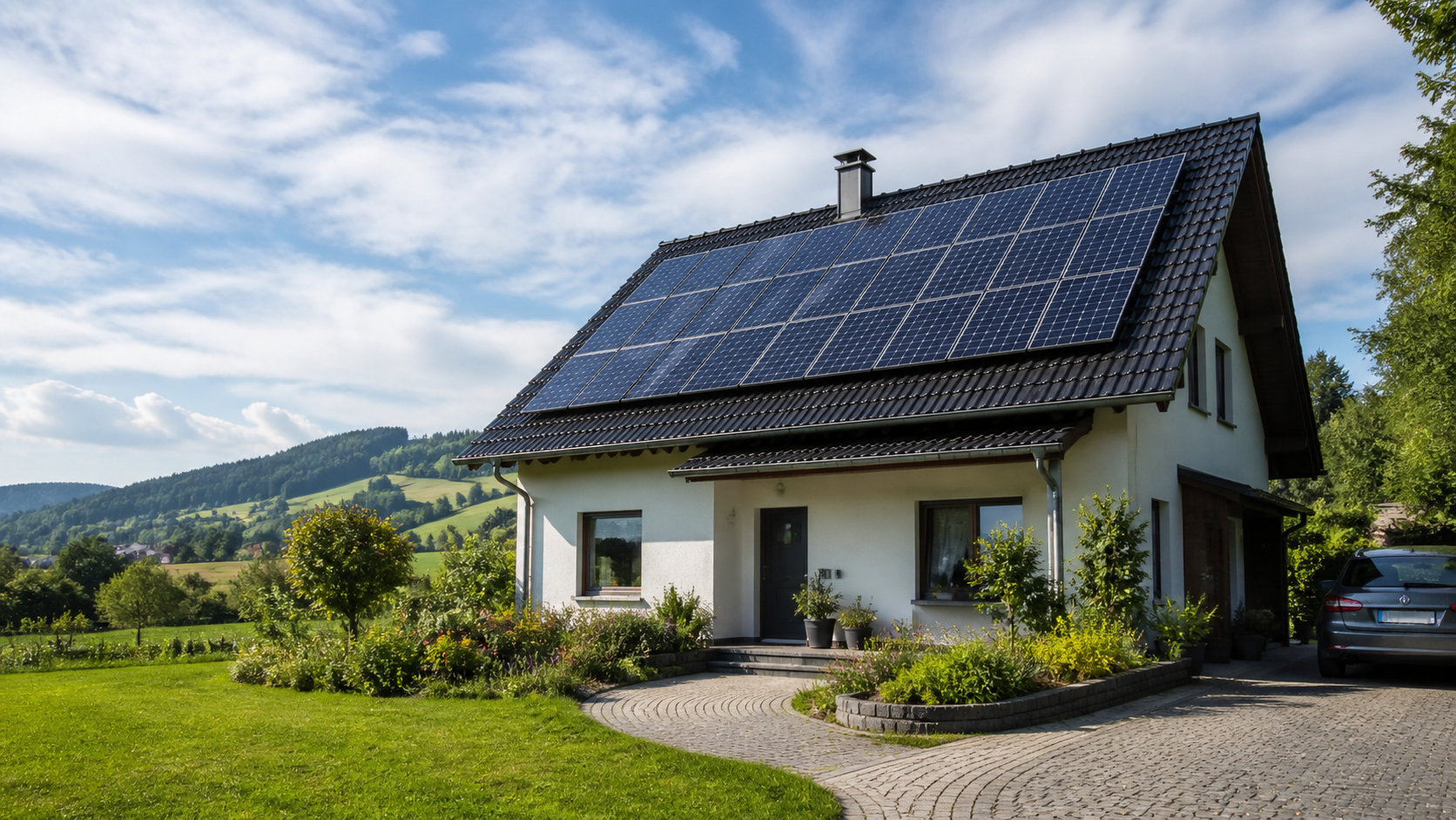 Einfamilienhaus mit Photovoltaik